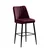 Hanah Home Set 4 barske stolice Vento Bordo-Crni