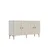 Hanah Home komoda Simple 180, 180 cm, bela / travertin