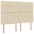 vidaXL Postelja boxspring z vzmetnico Krem 140 x 200 cm Blago