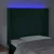 LED uzglavlje tamnozeleno 83x16x118/128 cm baršunasto