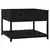 Sadilica s policom crna 111,5x111,5x81 cm od masivne borovine