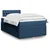 vidaXL vidaXL Box spring postelja z vzmetnico modra 120x190 cm blago, (21309089)