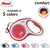 Flex Pas i Leash Comfort M 5m rdeč