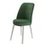 Hanah Home set trpezarijskih stolica Dexa 2 kom, kaki zelena tkanina Babyface, hromirane metalne noge