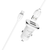 Borofone autonabijač s kabelom - 2x USB s 2,4A kabelom Lightning - Bijela KP27926