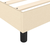vidaXL Box spring postelja z vzmetnico krem 80x200 cm blago