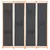 vidaXL Paravan 4-delni 160x170x4 cm sivo blago