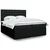 Vidaxl Box spring postelja z vzmetnico črn 200x200 cm blago
