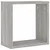 Zidne kockaste police 2 kom Siva Sonoma 30x15x30 cm