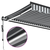 Tenda na automatsko uvlačenje LED antracit i bijela 450x300 cm