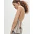 Pull&Bear Top ecru/temno siva
