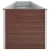 Visoka greda pocinkano jeklo 400x80x45 cm rjava