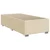 Vidaxl Box spring postelja z vzmetnico krem 100x200 cm blago