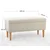 Atelier del Sofa Tabure Glend, 100x50x43cm, Krem