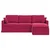 Sofa Vinska crvena 228 x 134 x 80 cm Baršun