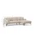 Atelier del Sofa Ugaona garnitura Leo 90x65x255cm Krem