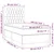 Vidaxl Box spring postelja z vzmetnico LED temno rjava 90x190 cm blago