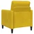 Vidaxl Sofa s shrambo Rumena 72 x 78 x 87 cm Poliester