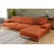 Atelier del Sofa Ugaona garnitura Mustang Narandžasta