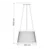 HOME LIGHT Luster Luna 318, 50W, 3000/4000/5700K, Crni