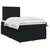 vidaXL Postelja boxspring z vzmetnico Črna 120 x 190 cm Blago