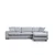 Atelier del Sofa Ugaona garnitura Loop 12 95x85x290cm Svetlosiva