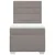 vidaXL Box spring postelja z vzmetnico taupe 90x200 cm blago