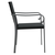 Vrtne stolice s jastucima 2 kom crne 56x59x84 cm od poliratana