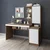 Hanah Home Nora Right radni sto 160 × 157,8 × 60 cm, bela / atlantski bor