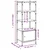 Regal za knjige 3 razine siva boja hrasta 41x30x109,5 cm drveni