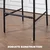 Homestar Set 2 barskih stolov 455x48x101 cm siva