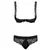 Sexy set 2-delni Miamor crne boje - S/M