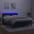Vidaxl Box spring postelja z vzmetnico LED tem. zelena 140x200cm žamet