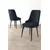 Hanah Home set trpezarijskih stolica Newa 8 kom, antracit tkanina Babyface, crne metalne noge