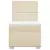 vidaXL Box spring postelja z vzmetnico krem 80x200 cm blago