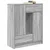 Komoda s ladicama i vratima siva sonoma 73x31x90 cm