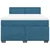 Vidaxl Box spring postelja z vzmetnico modra 140x200 cm žamet