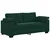 vidaXL Dvosed temno zelen 180x77x82 cm žamet