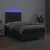 Krevet box spring s madracem LED crni 120 x 190 cm umjetna koža
