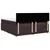 Vidaxl Box spring postelja z vzmetnico temno rjav 200x200 cm blago