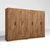 Hanah Home Ormar Kardelen 1600-117, 280x180x51,8 cm, , Braon