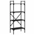 Regal za knjige 4 razine crni 56x31,5x138,5cm konstruirano drvo