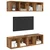 Set TV komoda Zidne 4 pcs Staro drvo 37 x 37 x 72 cm