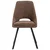 MID.YOU STOL, les, kovina, tekstil rjava