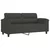 4-dijelni set sofa s jastucima tamnosivi od mikrovlakana