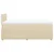 Vidaxl Box spring postelja z vzmetnico krem 120x190 cm blago