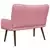 Sofa za dvije osobe Ružičasta 115 x 61 x 87 cm Baršun