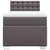 Vidaxl Box spring postelja z vzmetnico siva 100x200 cm umetno usnje