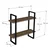Hanah Home Buba Sapphire Oak Zidna polica, Crna