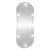 vidaXL Zidno ogledalo s LED svjetlima 25 x 60 cm stakleno ovalno